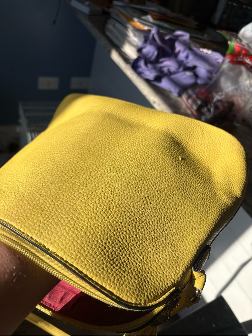 DASEIN | Yellow Crossbody Shoulder Bag With Built in Money Pouch - Picture 11 of 17